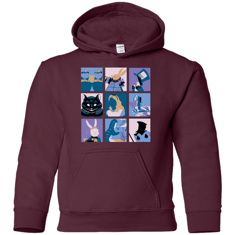 Sweatshirts Maroon / YS Alice Pop Youth Hoodie