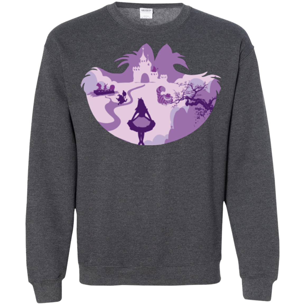 Sweatshirts Dark Heather / Small Alice Portrait Pop Crewneck Sweatshirt