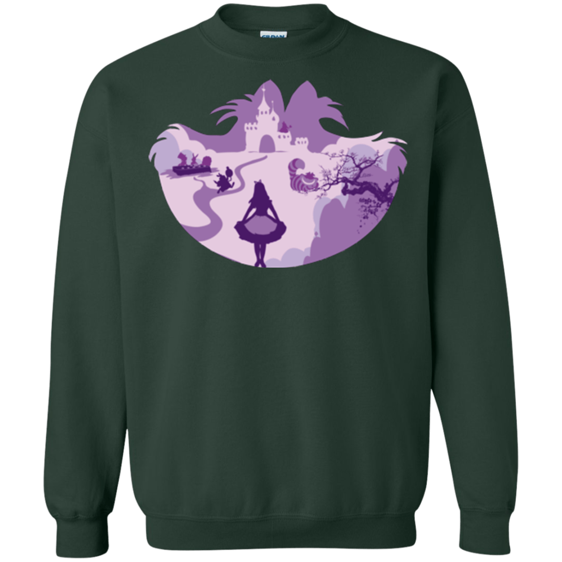 Sweatshirts Forest Green / Small Alice Portrait Pop Crewneck Sweatshirt