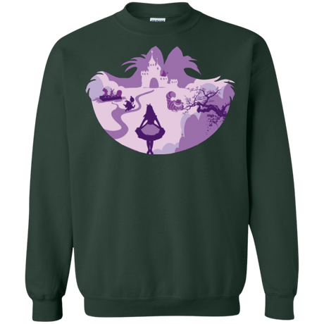 Sweatshirts Forest Green / Small Alice Portrait Pop Crewneck Sweatshirt