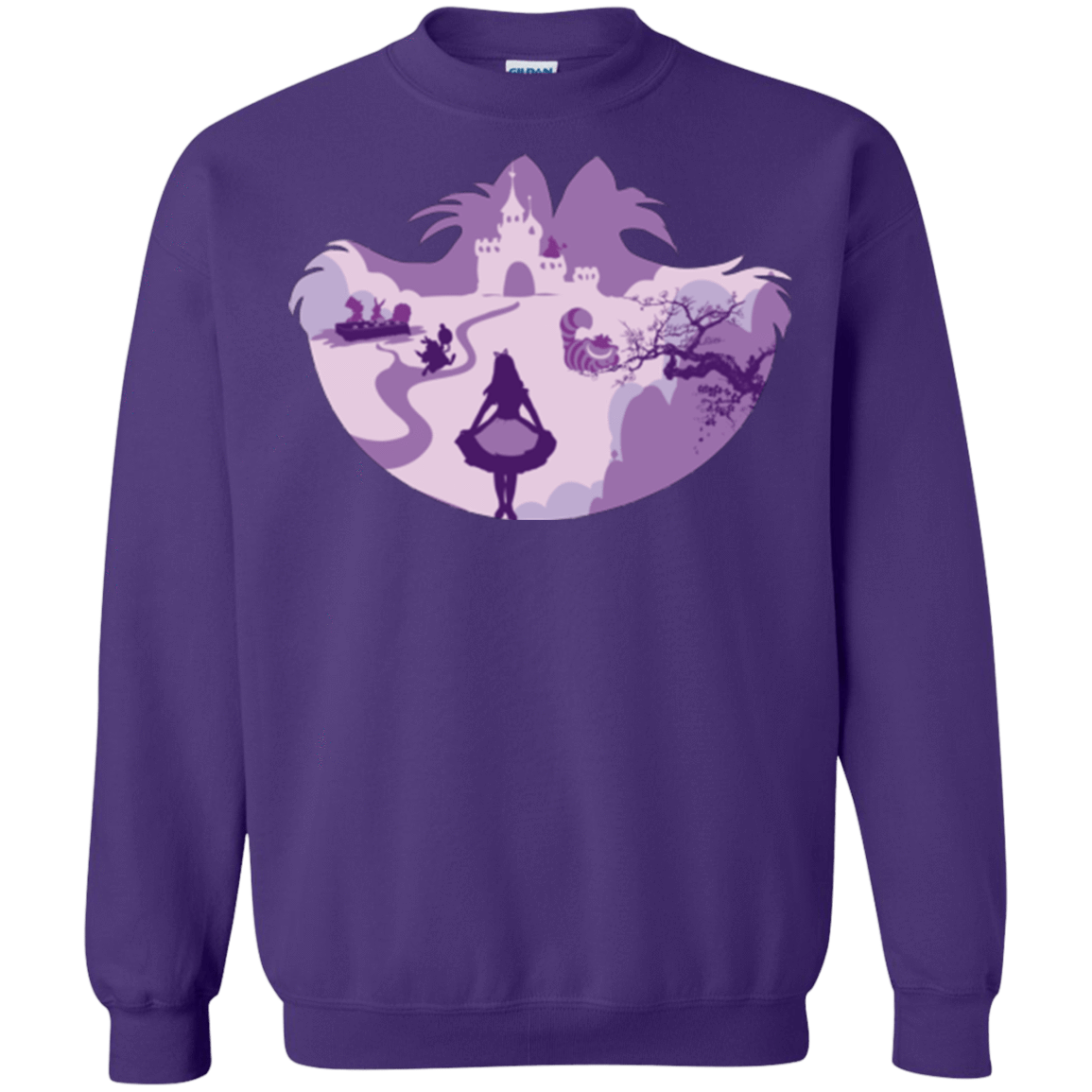 Sweatshirts Purple / Small Alice Portrait Pop Crewneck Sweatshirt