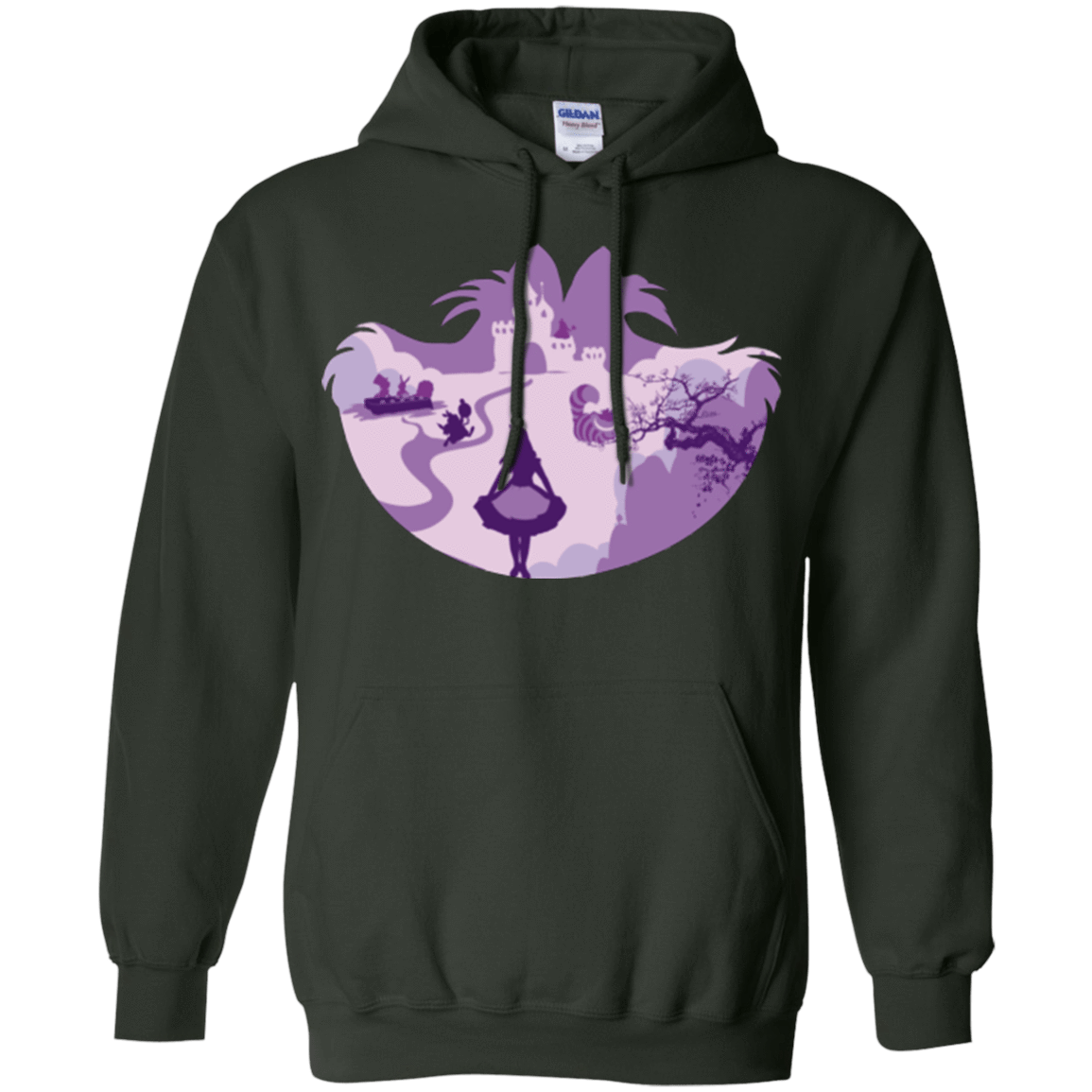 Sweatshirts Forest Green / Small Alice Portrait Pop Pullover Hoodie