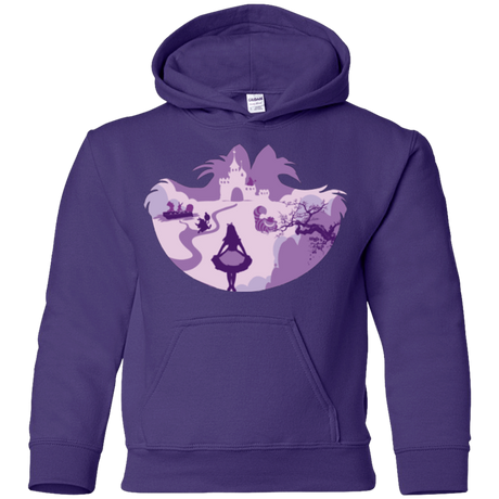 Sweatshirts Purple / YS Alice Portrait Pop Youth Hoodie
