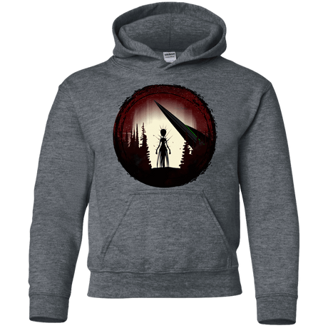 Sweatshirts Dark Heather / YS Alien Armor Youth Hoodie