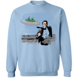 Sweatshirts Light Blue / Small Alien Attack Crewneck Sweatshirt
