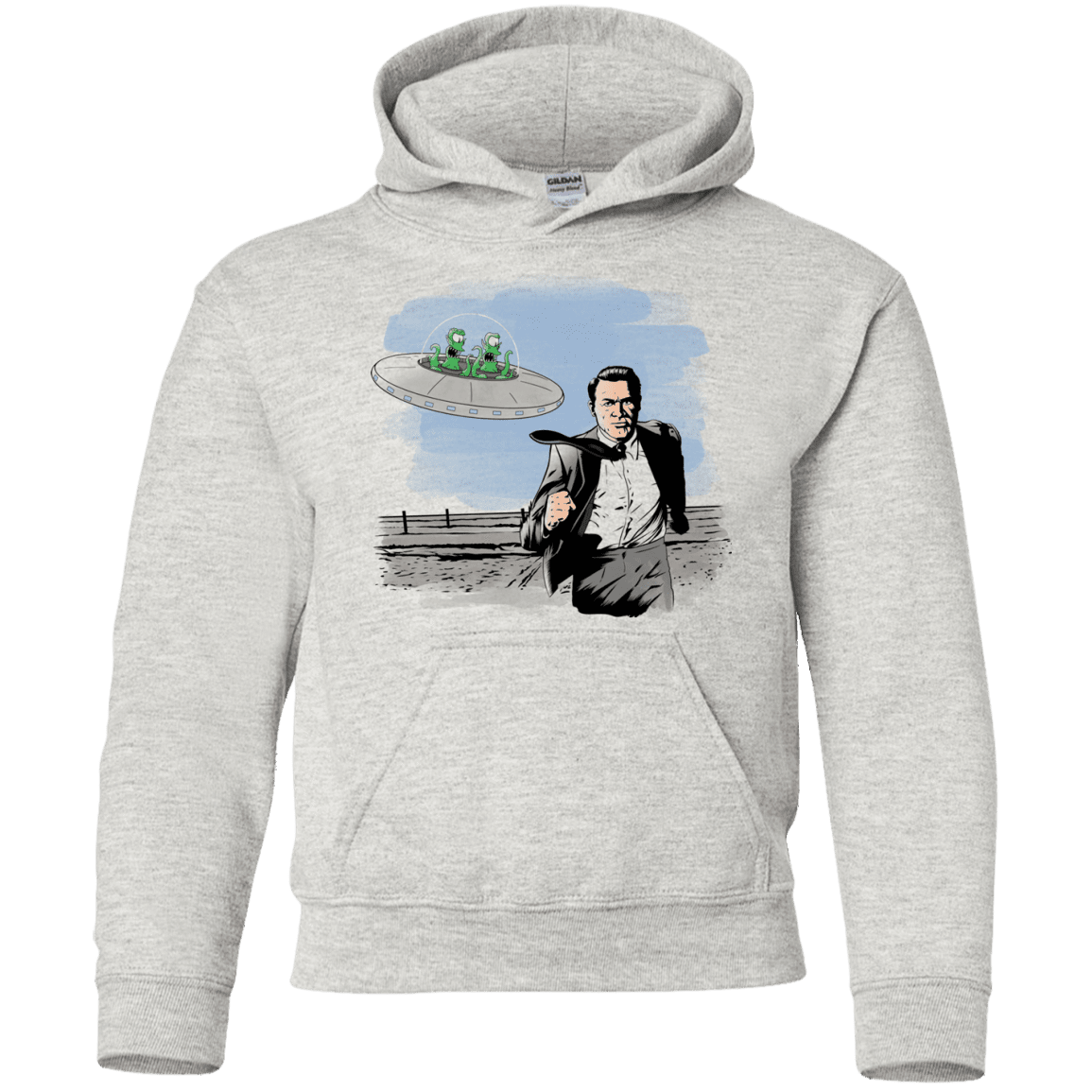 Sweatshirts Ash / YS Alien Attack Youth Hoodie