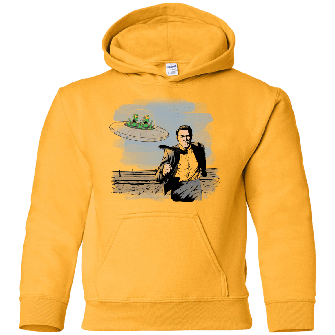 Sweatshirts Gold / YS Alien Attack Youth Hoodie