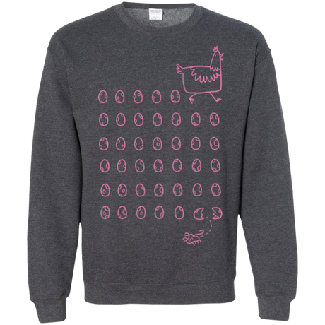 Sweatshirts Dark Heather / Small Alien Chicken Crewneck Sweatshirt