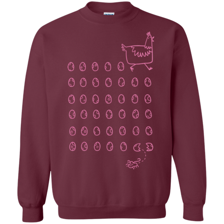 Sweatshirts Maroon / Small Alien Chicken Crewneck Sweatshirt