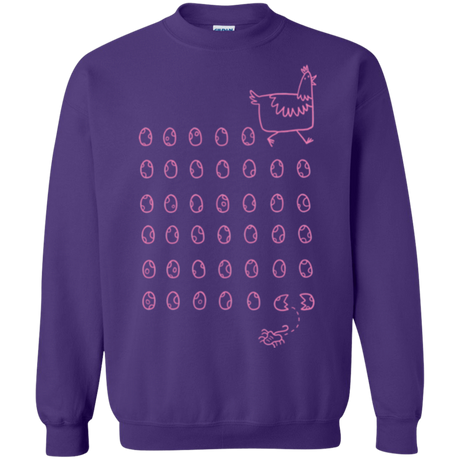 Sweatshirts Purple / Small Alien Chicken Crewneck Sweatshirt