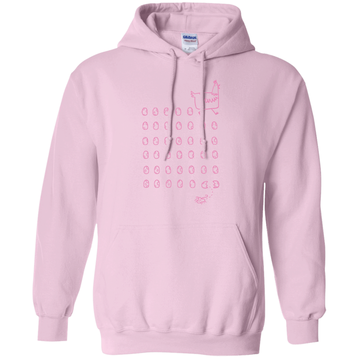 Sweatshirts Light Pink / Small Alien Chicken Pullover Hoodie