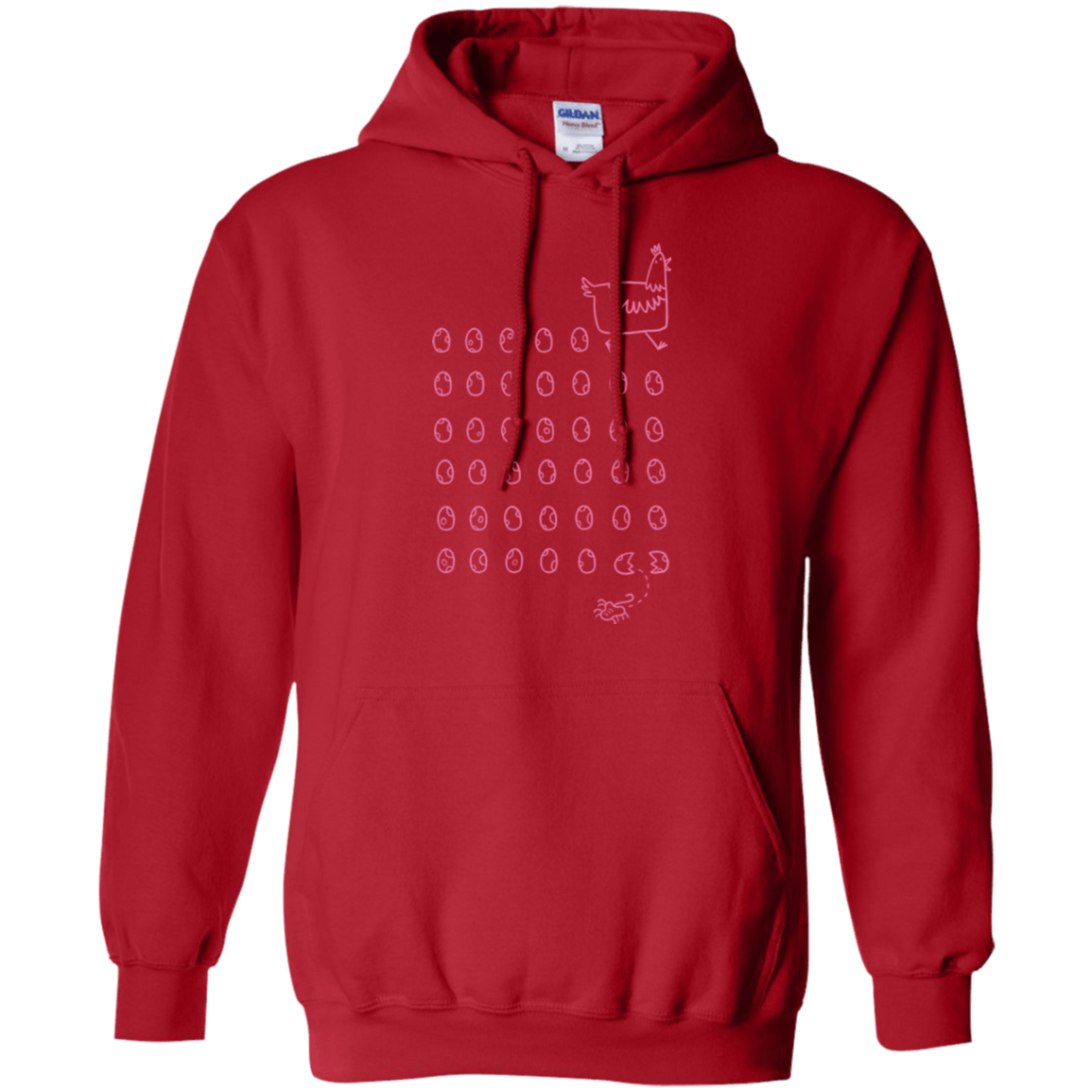 Sweatshirts Red / Small Alien Chicken Pullover Hoodie