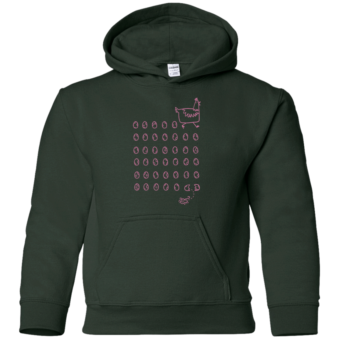 Sweatshirts Forest Green / YS Alien Chicken Youth Hoodie