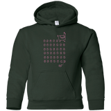 Sweatshirts Forest Green / YS Alien Chicken Youth Hoodie