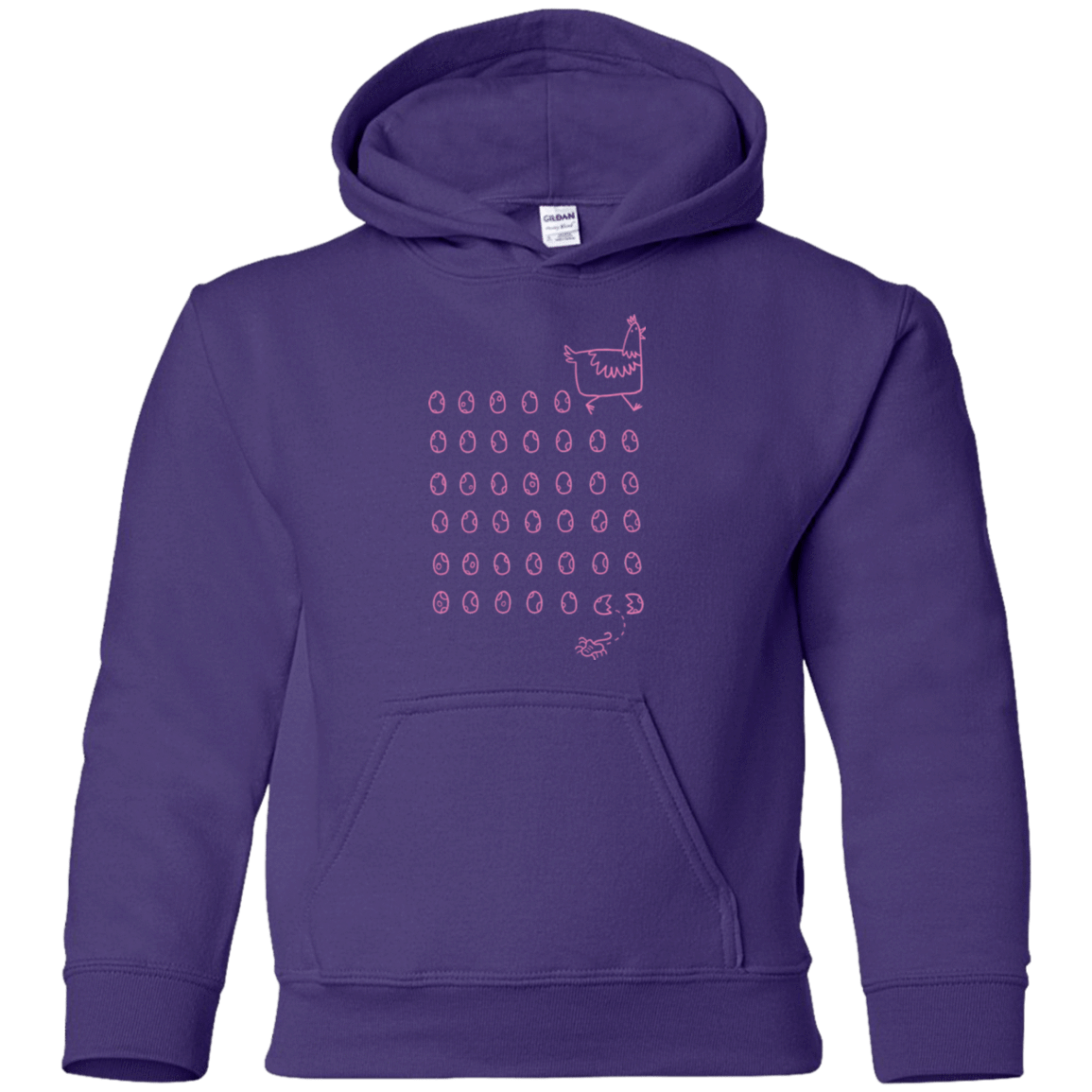 Sweatshirts Purple / YS Alien Chicken Youth Hoodie