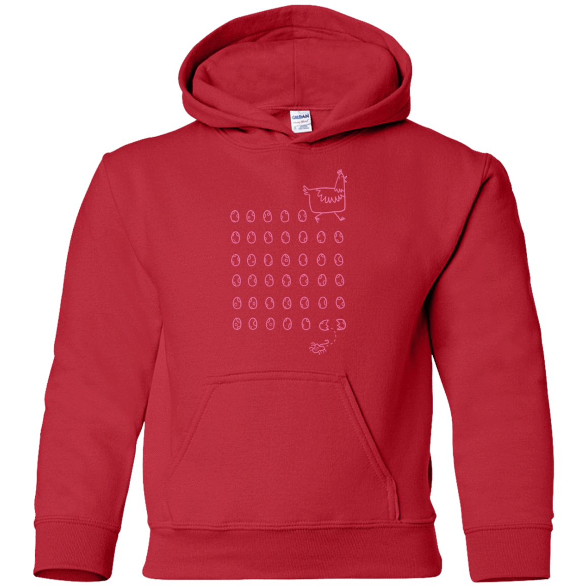 Sweatshirts Red / YS Alien Chicken Youth Hoodie