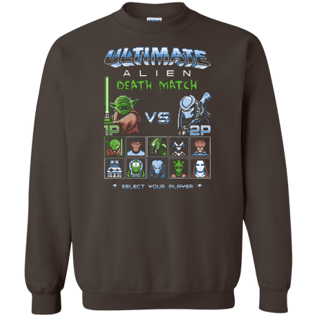 Sweatshirts Dark Chocolate / Small Alien Death Match Crewneck Sweatshirt