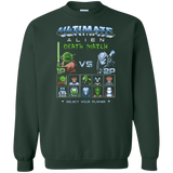 Sweatshirts Forest Green / Small Alien Death Match Crewneck Sweatshirt