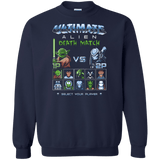 Sweatshirts Navy / Small Alien Death Match Crewneck Sweatshirt