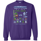 Sweatshirts Purple / Small Alien Death Match Crewneck Sweatshirt