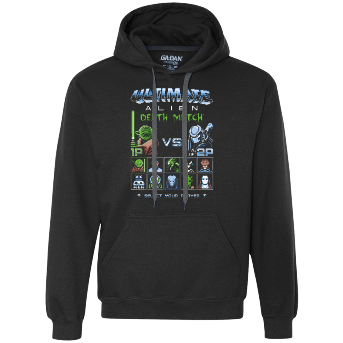 Sweatshirts Black / Small Alien Death Match Premium Fleece Hoodie