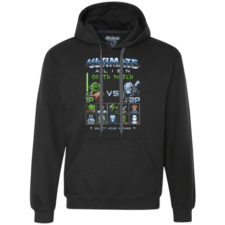 Sweatshirts Black / Small Alien Death Match Premium Fleece Hoodie