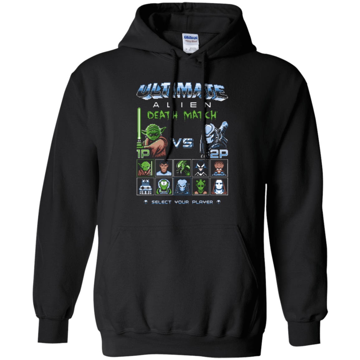 Sweatshirts Black / Small Alien Death Match Pullover Hoodie