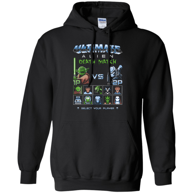 Sweatshirts Black / Small Alien Death Match Pullover Hoodie