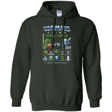 Sweatshirts Forest Green / Small Alien Death Match Pullover Hoodie