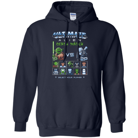 Sweatshirts Navy / Small Alien Death Match Pullover Hoodie