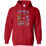 Sweatshirts Red / Small Alien Death Match Pullover Hoodie