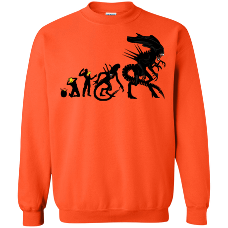 Sweatshirts Orange / Small Alien Evolution Crewneck Sweatshirt