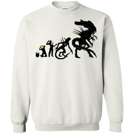 Sweatshirts White / Small Alien Evolution Crewneck Sweatshirt