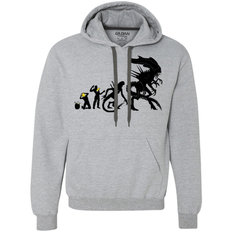 Sweatshirts Sport Grey / Small Alien Evolution Premium Fleece Hoodie