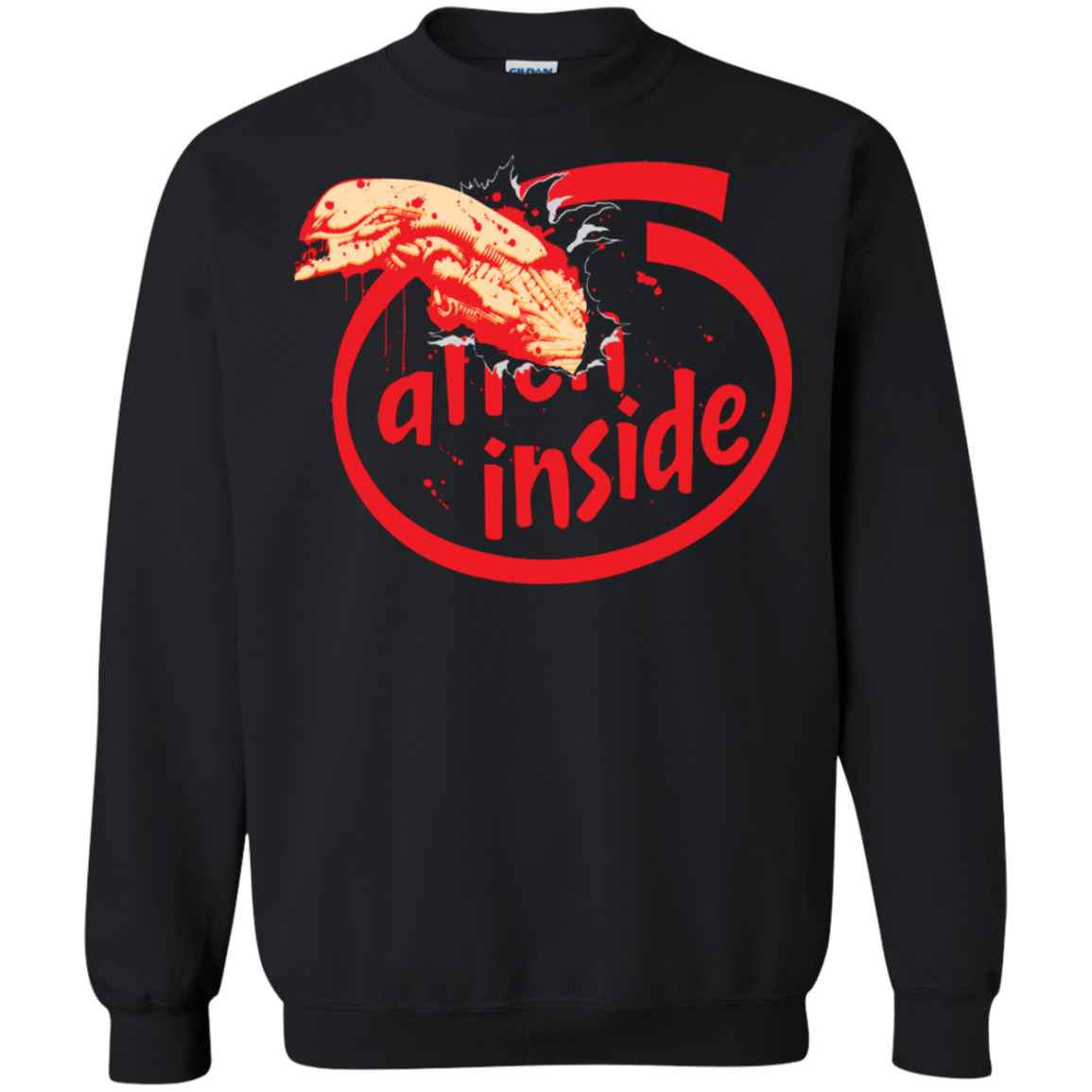 Sweatshirts Black / S Alien Inside Crewneck Sweatshirt