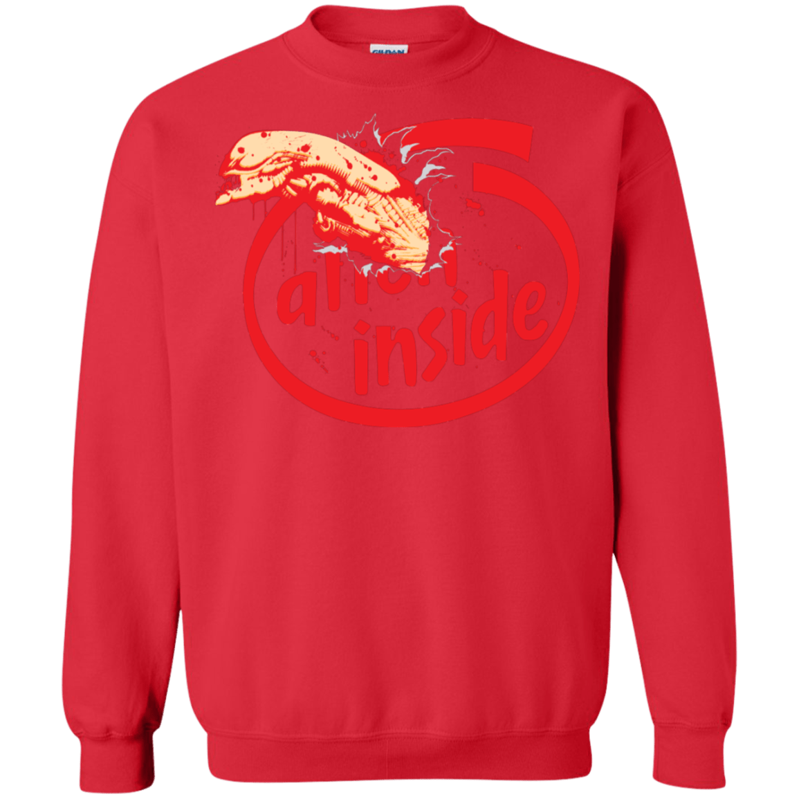 Sweatshirts Red / S Alien Inside Crewneck Sweatshirt