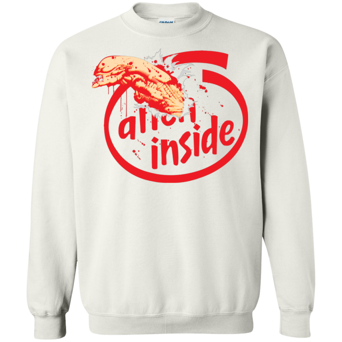 Sweatshirts White / S Alien Inside Crewneck Sweatshirt