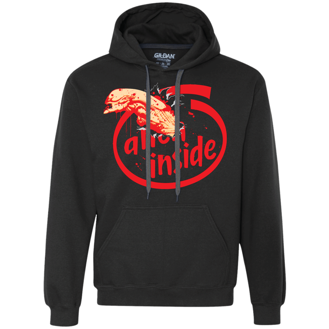 Sweatshirts Black / S Alien Inside Premium Fleece Hoodie