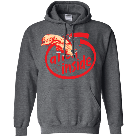 Sweatshirts Dark Heather / S Alien Inside Pullover Hoodie