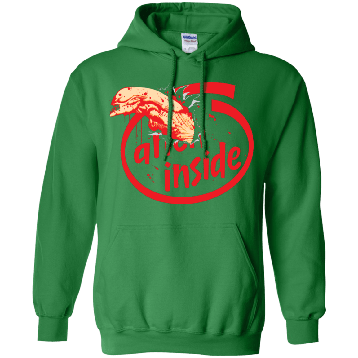 Sweatshirts Irish Green / S Alien Inside Pullover Hoodie