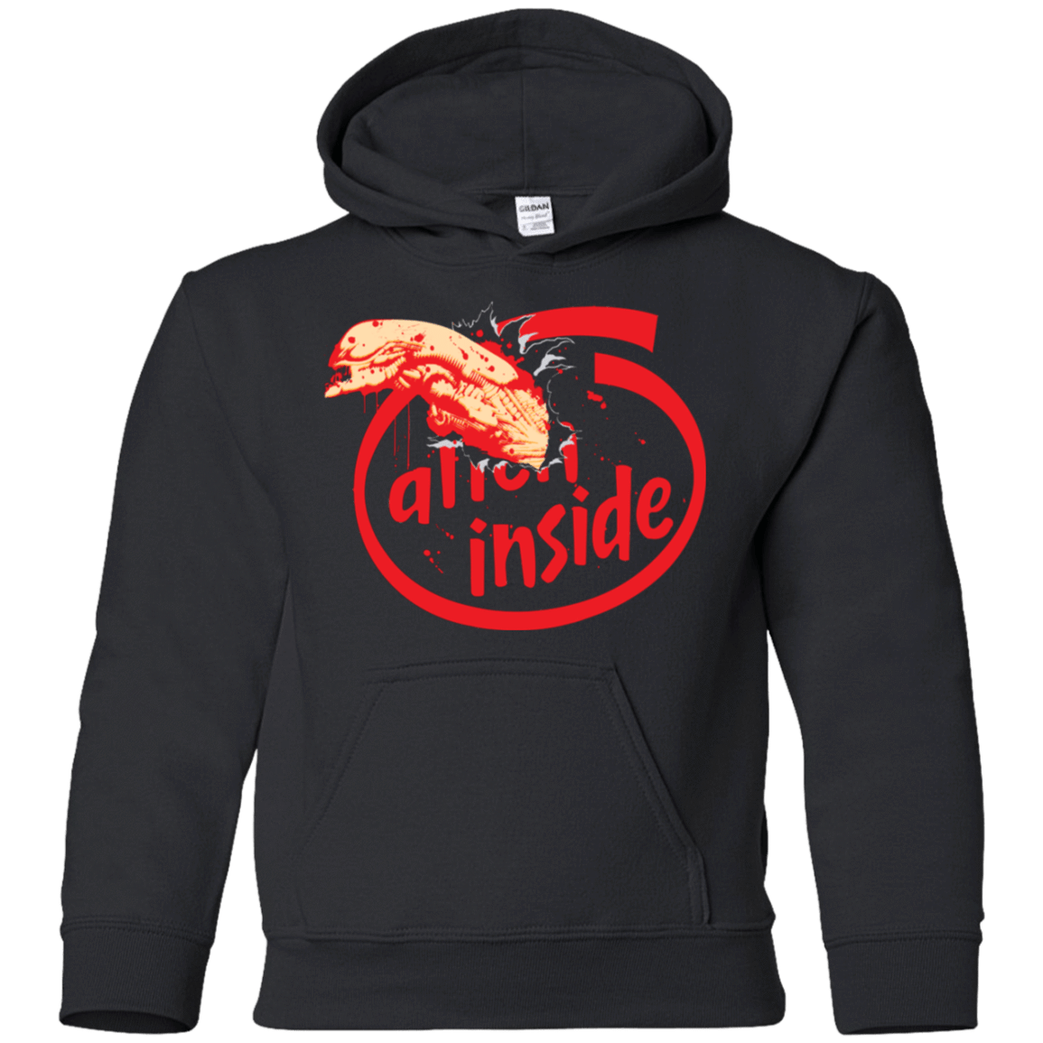 Sweatshirts Black / YS Alien Inside Youth Hoodie
