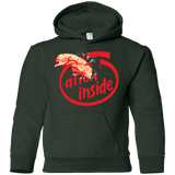 Sweatshirts Forest Green / YS Alien Inside Youth Hoodie