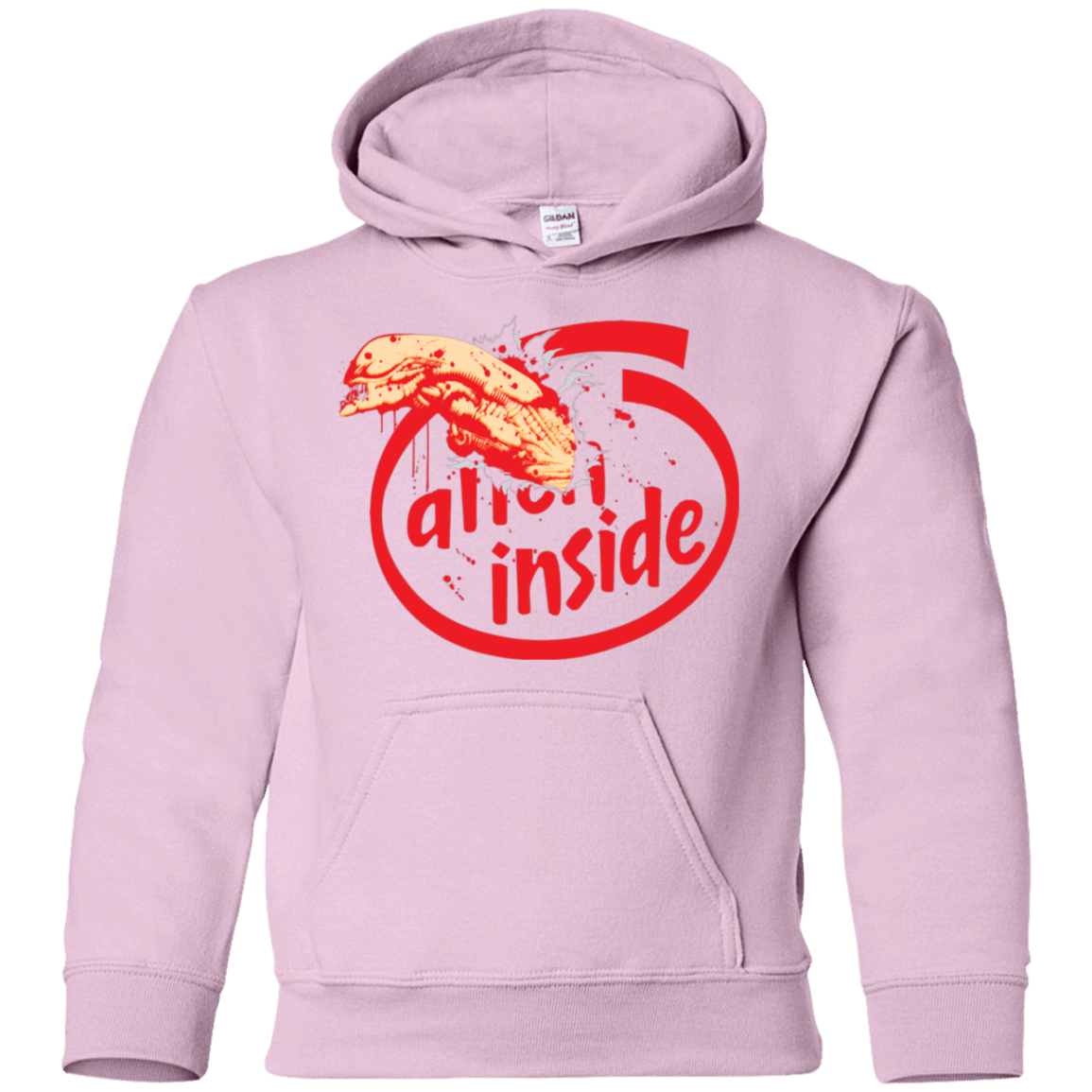 Sweatshirts Light Pink / YS Alien Inside Youth Hoodie