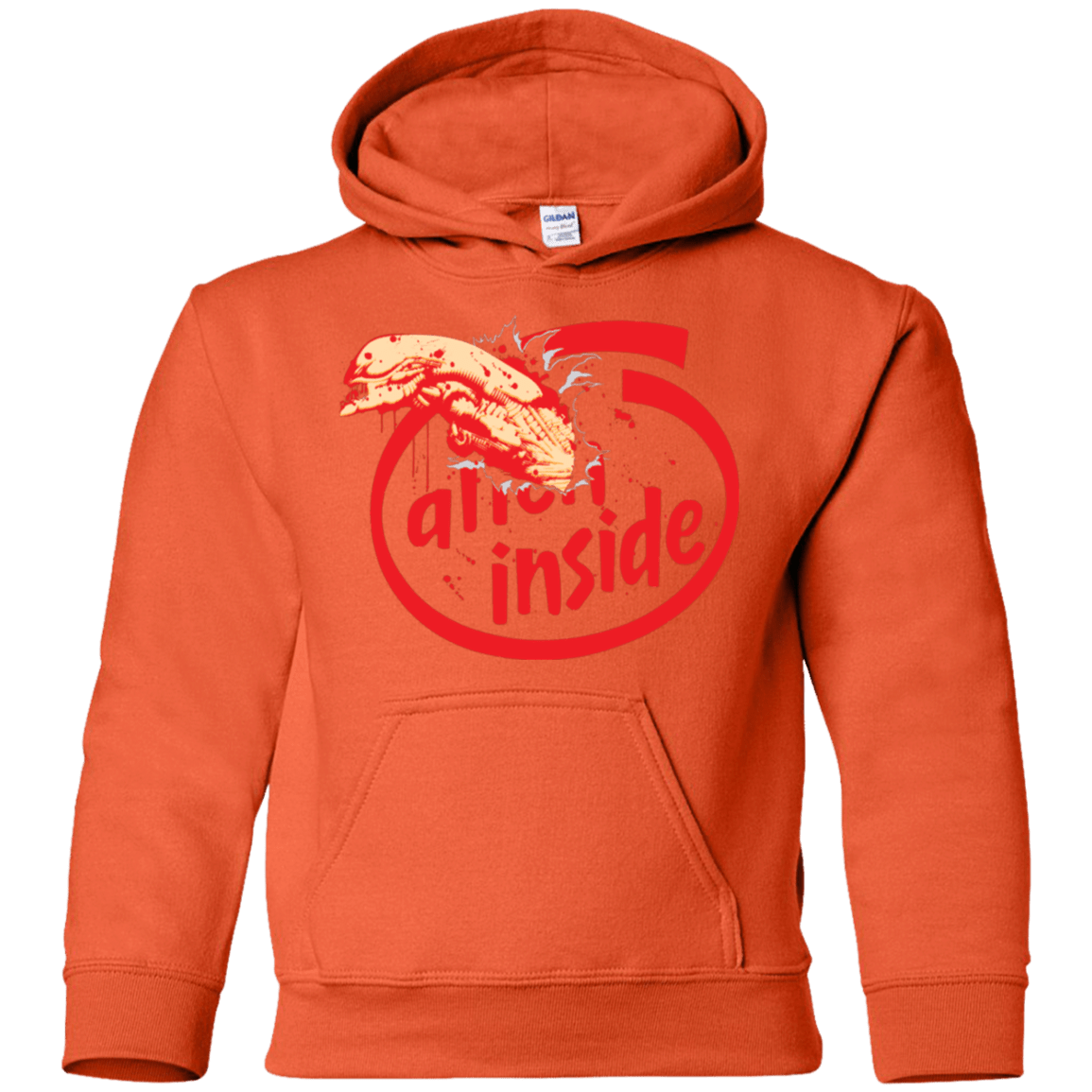 Sweatshirts Orange / YS Alien Inside Youth Hoodie