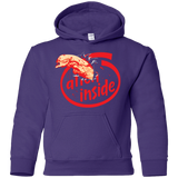 Sweatshirts Purple / YS Alien Inside Youth Hoodie