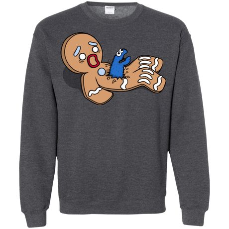 Sweatshirts Dark Heather / S Alien Nom Nom Crewneck Sweatshirt