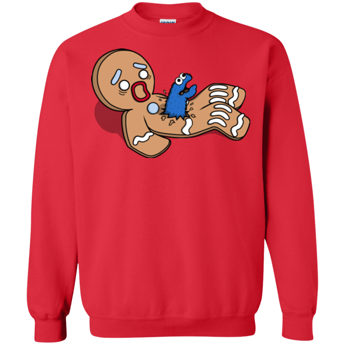 Sweatshirts Red / S Alien Nom Nom Crewneck Sweatshirt