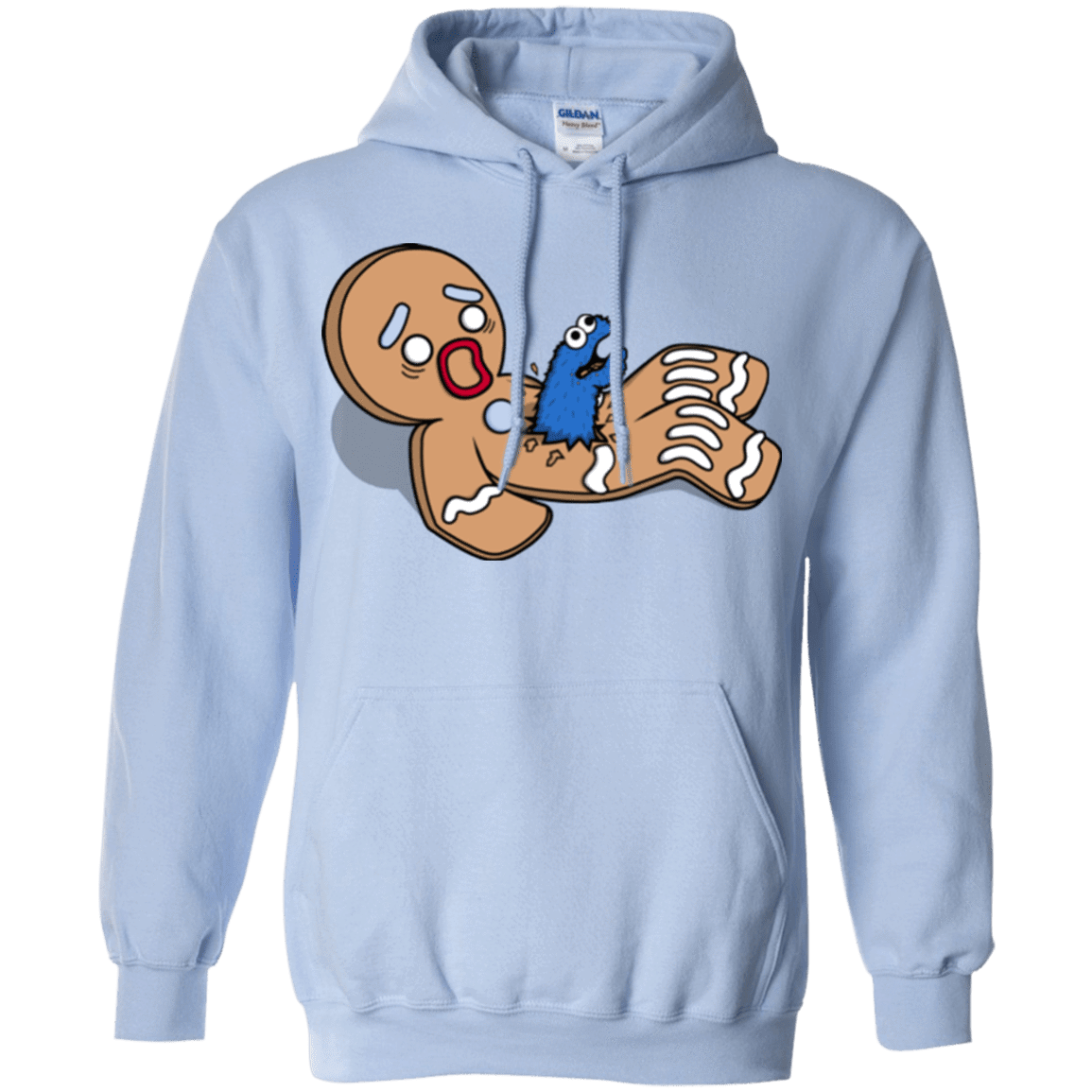 Sweatshirts Light Blue / S Alien Nom Nom Pullover Hoodie