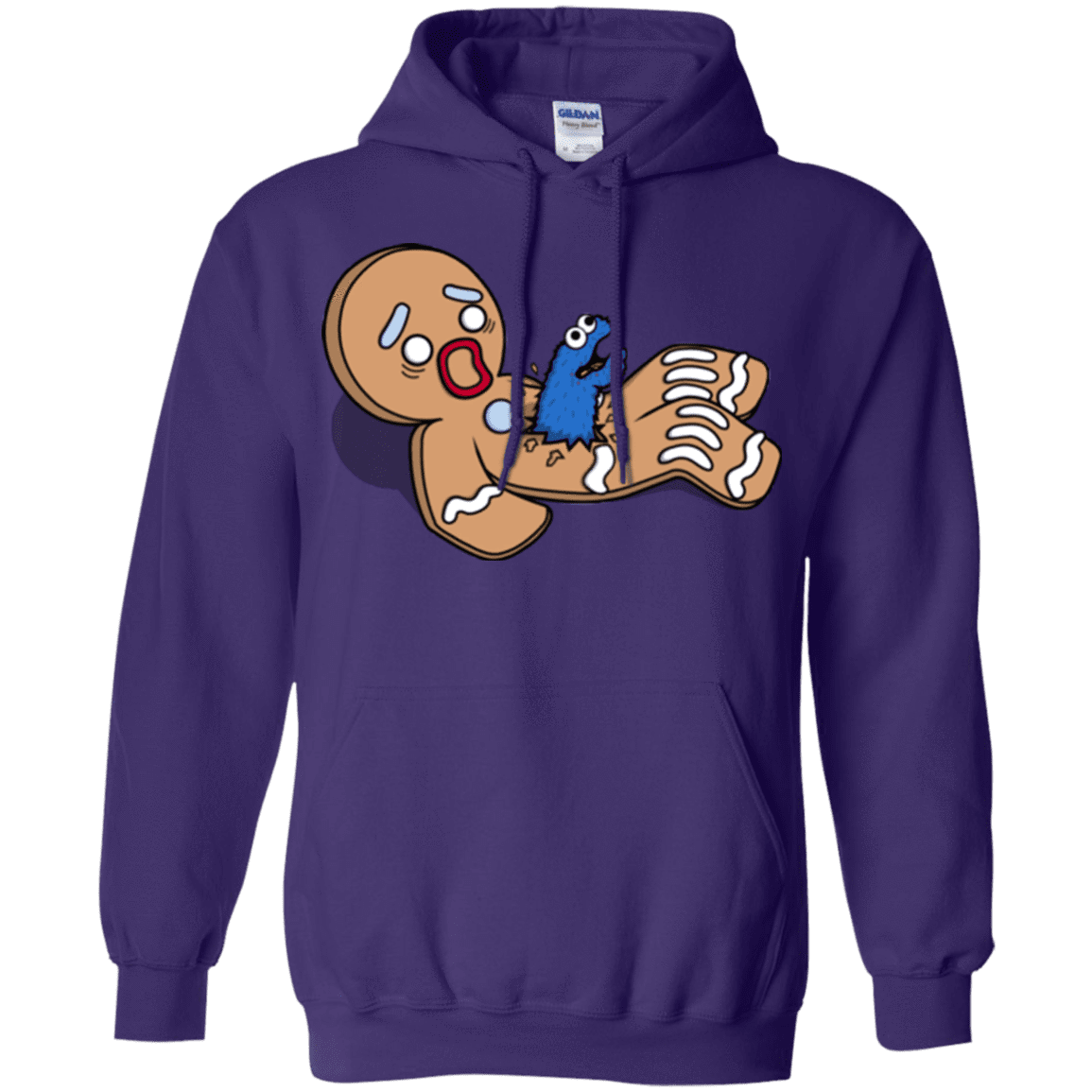 Sweatshirts Purple / S Alien Nom Nom Pullover Hoodie