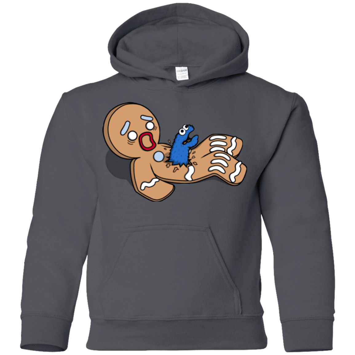 Sweatshirts Charcoal / YS Alien Nom Nom Youth Hoodie